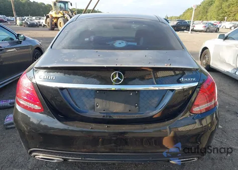2015 Mercedes-Benz C 300 Sport 4Matic from USA, damaged, VIN 55SWF4KB8FU068716